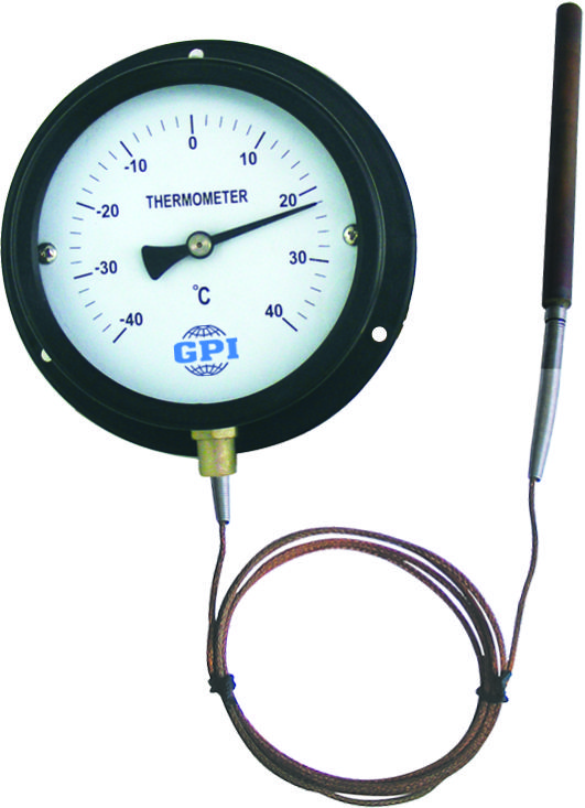 V80025065B0205 - Trerice V80025065B0205 - Remote Mounted Dial Thermometer  w/ 5 Ft. Capillary, 3-1/2 Dial (0° to 160°F)